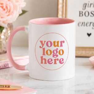 Mug à logo de marque féminine pour les propriétair