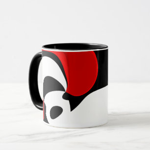 Mug À M. Redd : Noir, blanc et rouge Abstraits