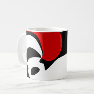 Mug À M. Redd : Noir, blanc et rouge Abstraits