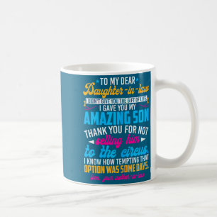 Mug À ma chère belle-fille, mère de loi drôle
