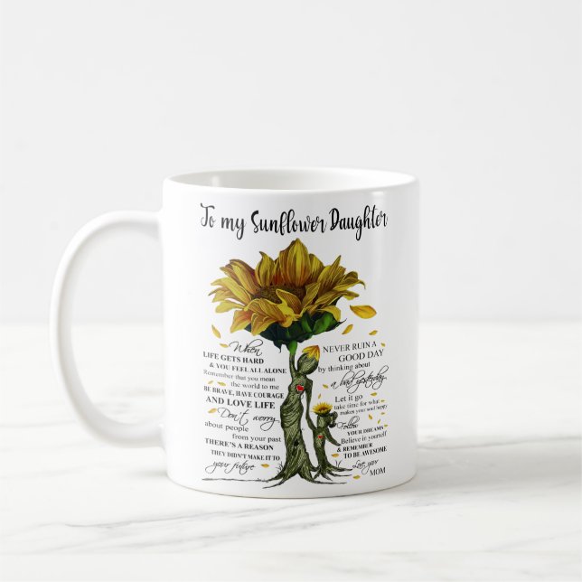 Mug À ma fille de tournesol (Gauche)