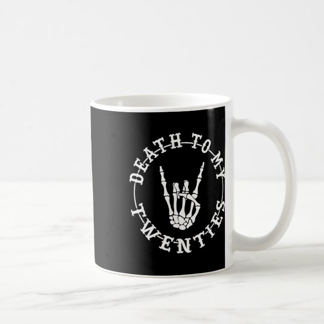 Mug À mes 20 ans 30e anniversaire Skeleton Hallowe mai (Droite)