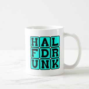Mug À moitié ivre, perspective optimiste