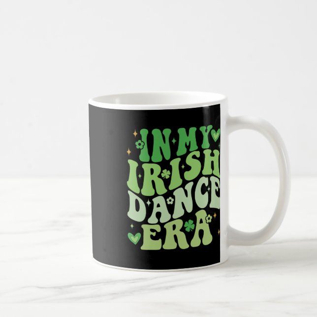 Mug À mon époque de danse irlandaise Groovy Shamrock D (Droite)
