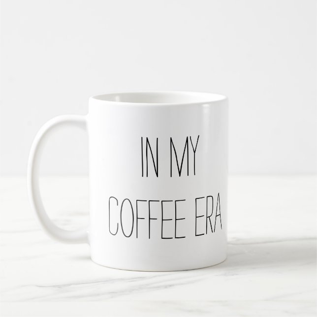 Mug À mon ère du café, esthétique de fille adolescente (Gauche)