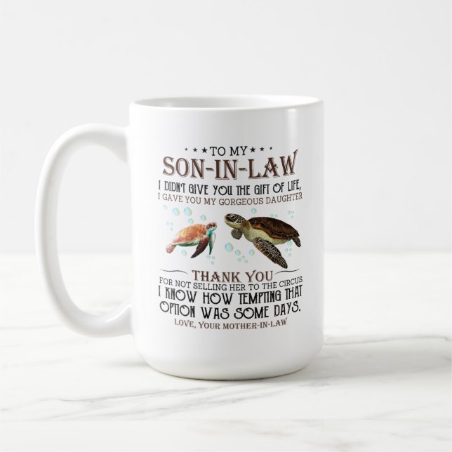 Mug À mon fils en droit (Gauche)