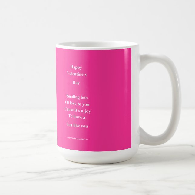 Mug À mon fils Valentine's Day (Droite)