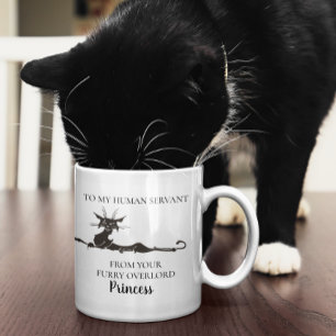 Mug À mon serviteur humain Funny cadeau de chat person