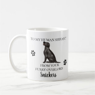 Mug À mon serviteur humain Funny Chien cadeau Labrador