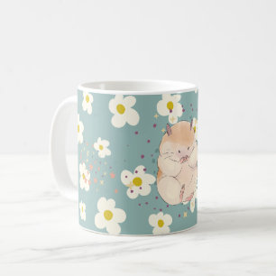 Mug à motif adorable hamster & marguerite – Mug pa