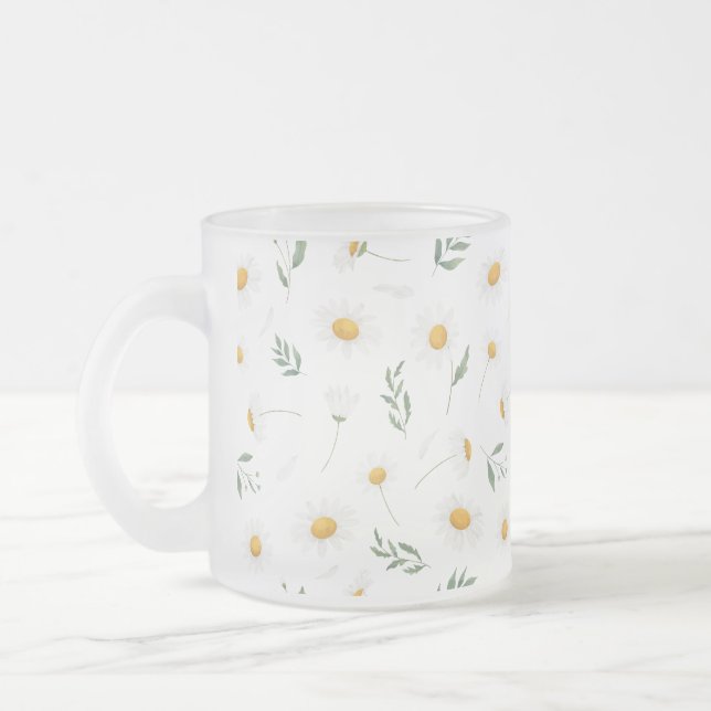 Mug à motif de fleurs de marguerite (Gauche)