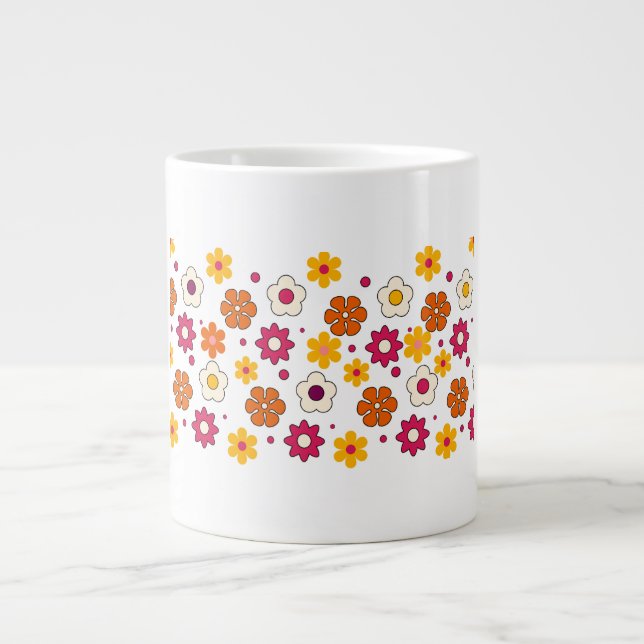 Mug à motif de fleurs magnifiques (Devant)
