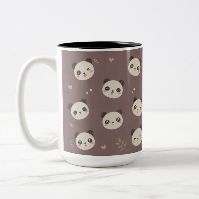 Mug à motif de Panda Kawaii Mignon – Dessin à la m (Gauche)