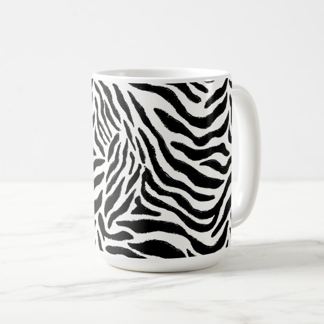 Mug à motif zèbre (Devant droit)