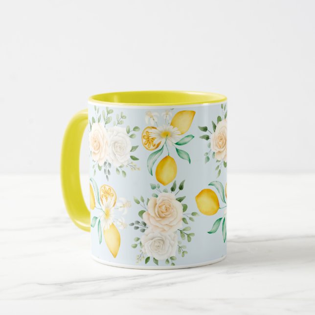 Mug à motifs floraux féminins (Devant gauche)