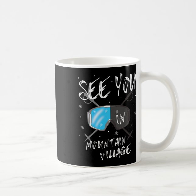 Mug À Mountain Village Colorado Vacances Ski (Droite)