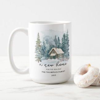 Mug A New Home Calligraphy Holiday Moving Keepsake