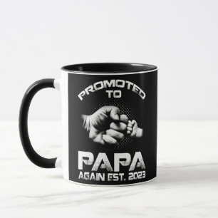Mug À nouveau promu Papa en 2023 Drôle Fête des Pères