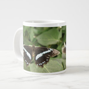 Mug à papillon tropical noir et blanc