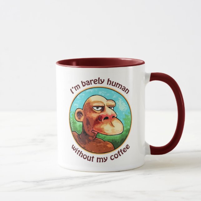 Mug À peine humain sans café (Droite)