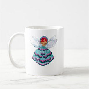 Mug à perches de fleurs vertes