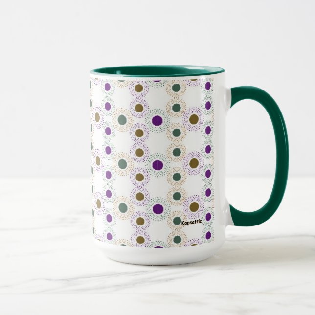 Mug À petits pois (or/vert/violet) (Droite)