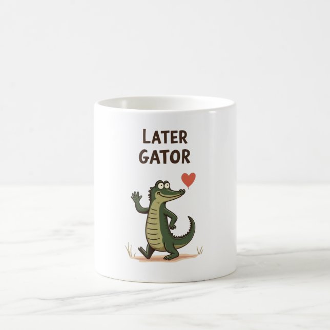 Mug À plus tard Gator Drôle Alligator Au revoir (Centre)