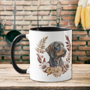 Mug À poils durs Dachshund Dog Automne Wreath