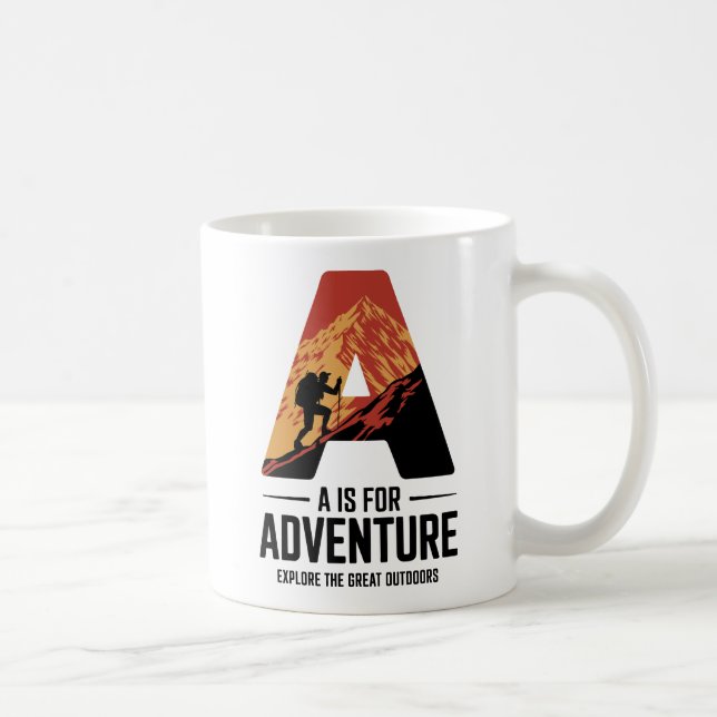 Mug A pour l'aventure Randonnée Mountain Design (Droite)