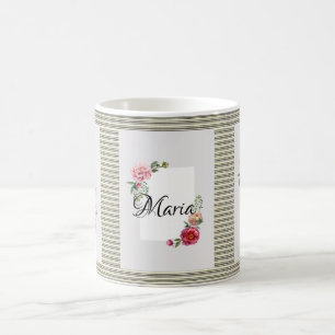 Mug à rayures florales