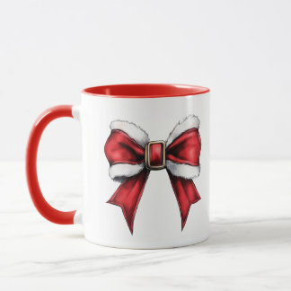 Mug à ruban de Noël Coquette