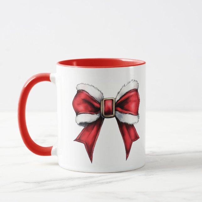 Mug à ruban de Noël Coquette (Gauche)