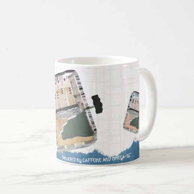 mug à sardine amusant avec une phrase amusante (Devant droit)