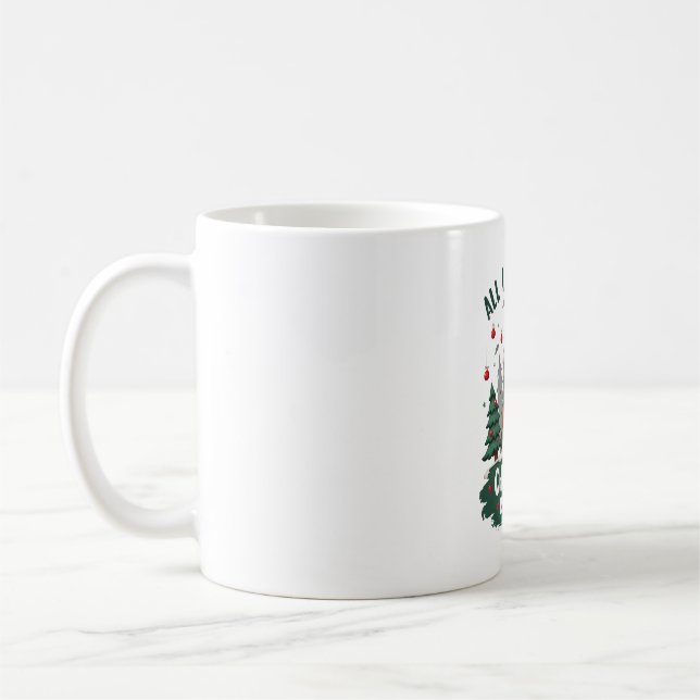 Mug A Sloth For Christmas. Cute, Christmas Sloth With  (Gauche)