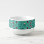 Mug À Soupe 16e anniversaire du Mariage Bougies et fleur de St<br><div class="desc">Alors, vous cherchez une soupe magnifique pour HER pour honorer leur 16ème anniversaire de mariage, c'est vraiment spécial ? ! Gradient vert et bleu pour perdot gems et bien sûr, bougies et graphismes de fleurs statiques pour honorer les cadeaux traditionnels, tous décorés avec mon motif de coeur rose inspiré Faberge....</div>