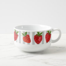 Bandes pastel tendance Aquarelle fraises