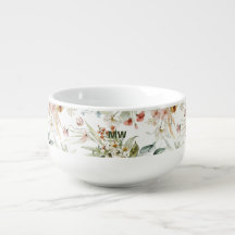 Mug à soupe de style floral vintage