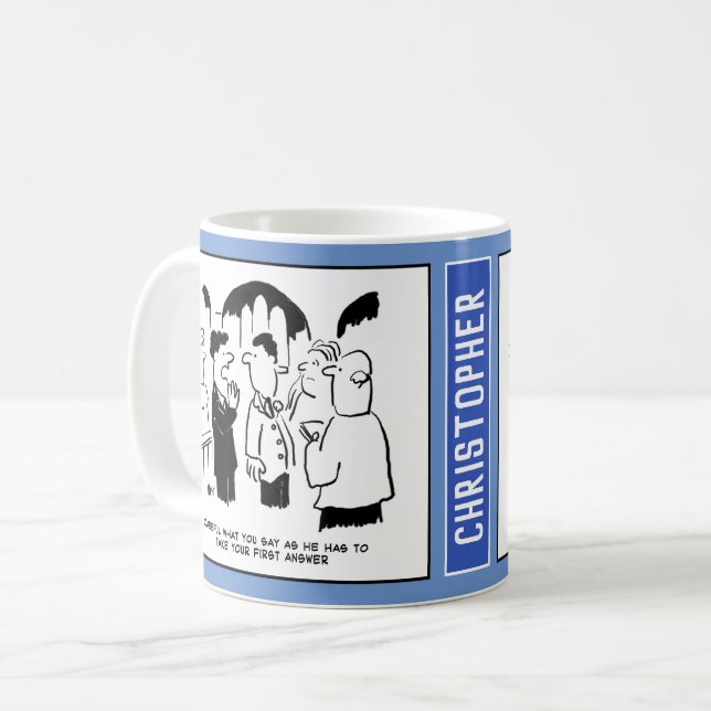 Mug À un mariage, le témoin avertit le marié. Drôle (Devant gauche)