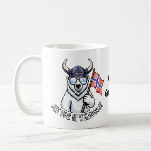 Mug À vous revoir à Valhowla Funny Viking Ours polaire