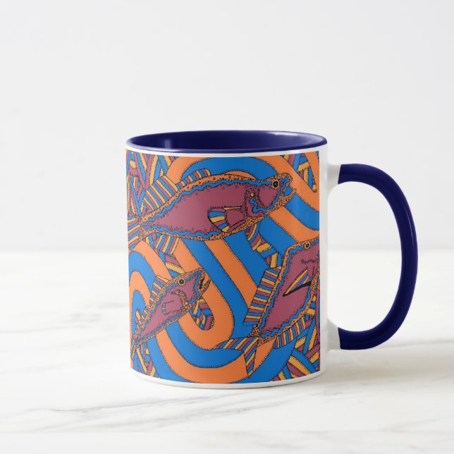 Mug Aarli - école de saison d'hiver de poissons (Droite)