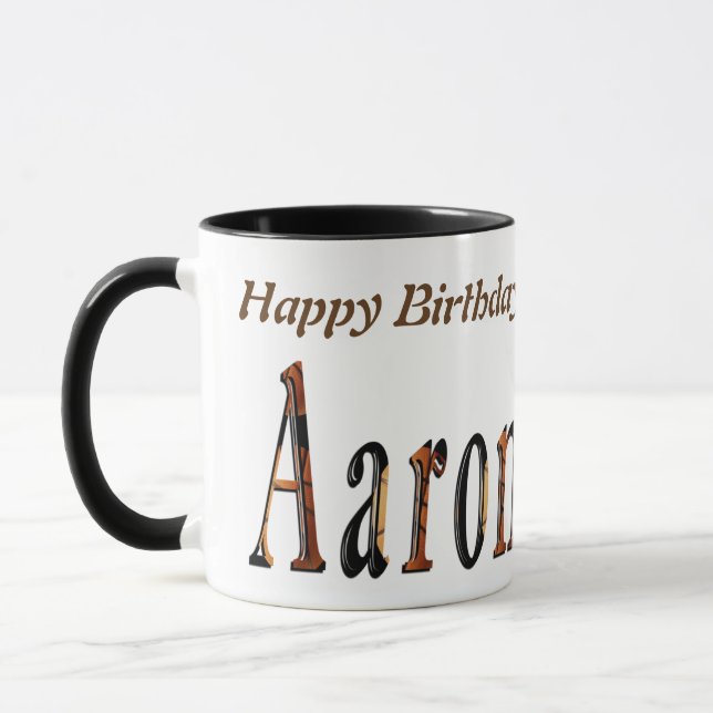 Mug Aaron Boys Nom Logo, (Gauche)