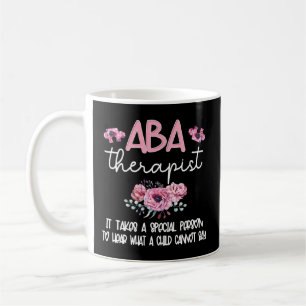 Mug Aba Thérapiste Fleur Application Comportement Anal