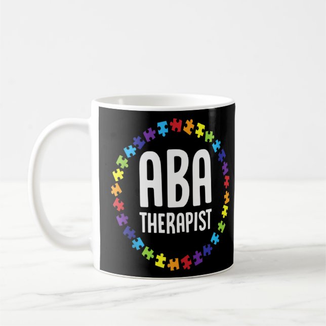 Mug Aba Thérapiste Mentorat Comportement Analyste Auti (Gauche)