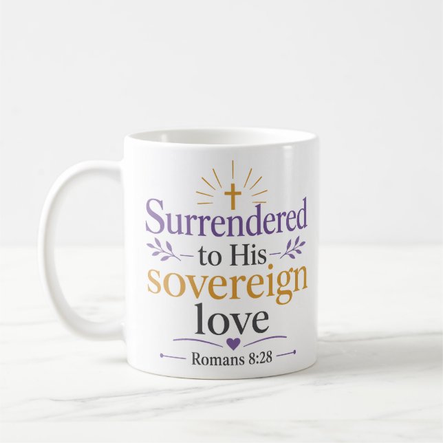 Mug Abandonné à son amour souverain Citation chrétienn (Gauche)