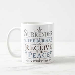 Mug Abandonner Le Fardeau Recevoir La Paix Écriture