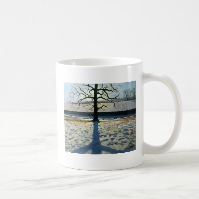 Mug Abbaye Derbyshire de Calke d'arbre et d'ombre (Droite)