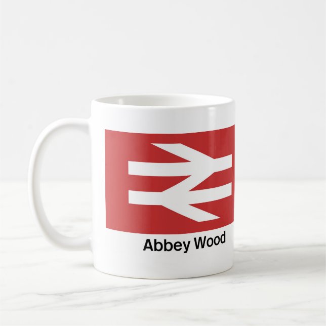Mug Abbey Wood Gare Mug, train Lover Cadeau (Gauche)