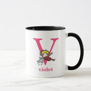 Mug ABC du Dr Seuss : Lettre V - Rose   Ajouter Votre