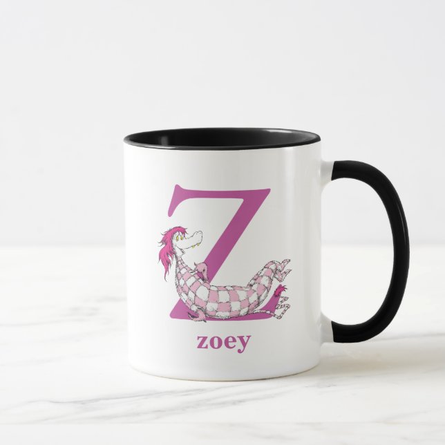 Mug ABC du Dr Seuss : Lettre Z - Violet| Ajouter votre (Droite)