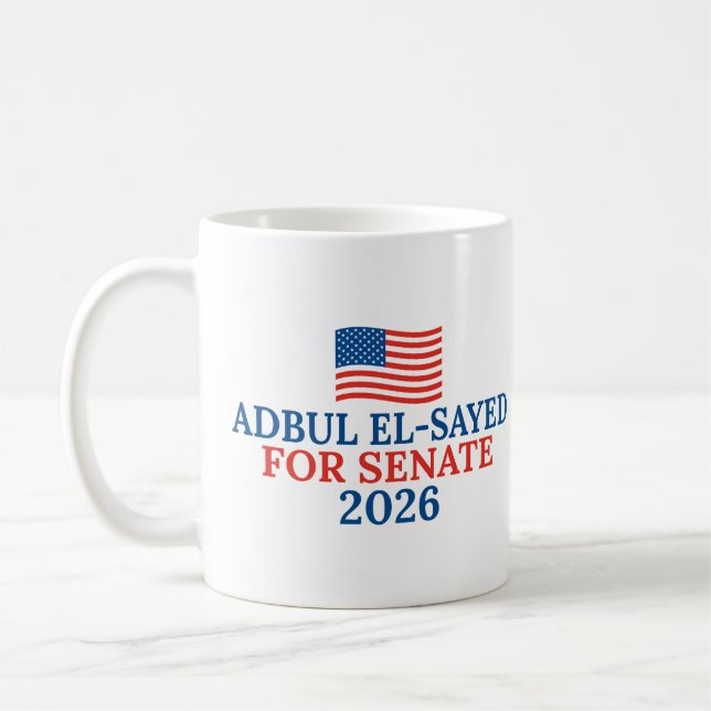 Mug Abdul El-Sayed au Sénat Élection 2026 (Gauche)